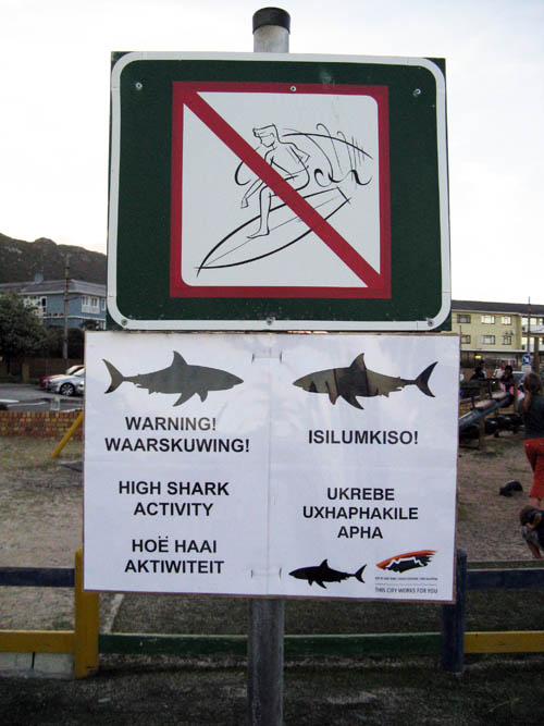 signage on beach